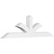 Ekena Millwork Richland Architectural Grade PVC Gable Bracket, 96"W x 28"H x 6"D x 6"F, 7/12 Pitch GBP096X28X0606RIC00 - alternate 1